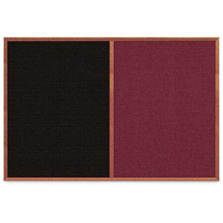 United Visual Products Slim Style Indoor Enclosed Corkboard, 30 UV503SC-WHITE-BLSPRU